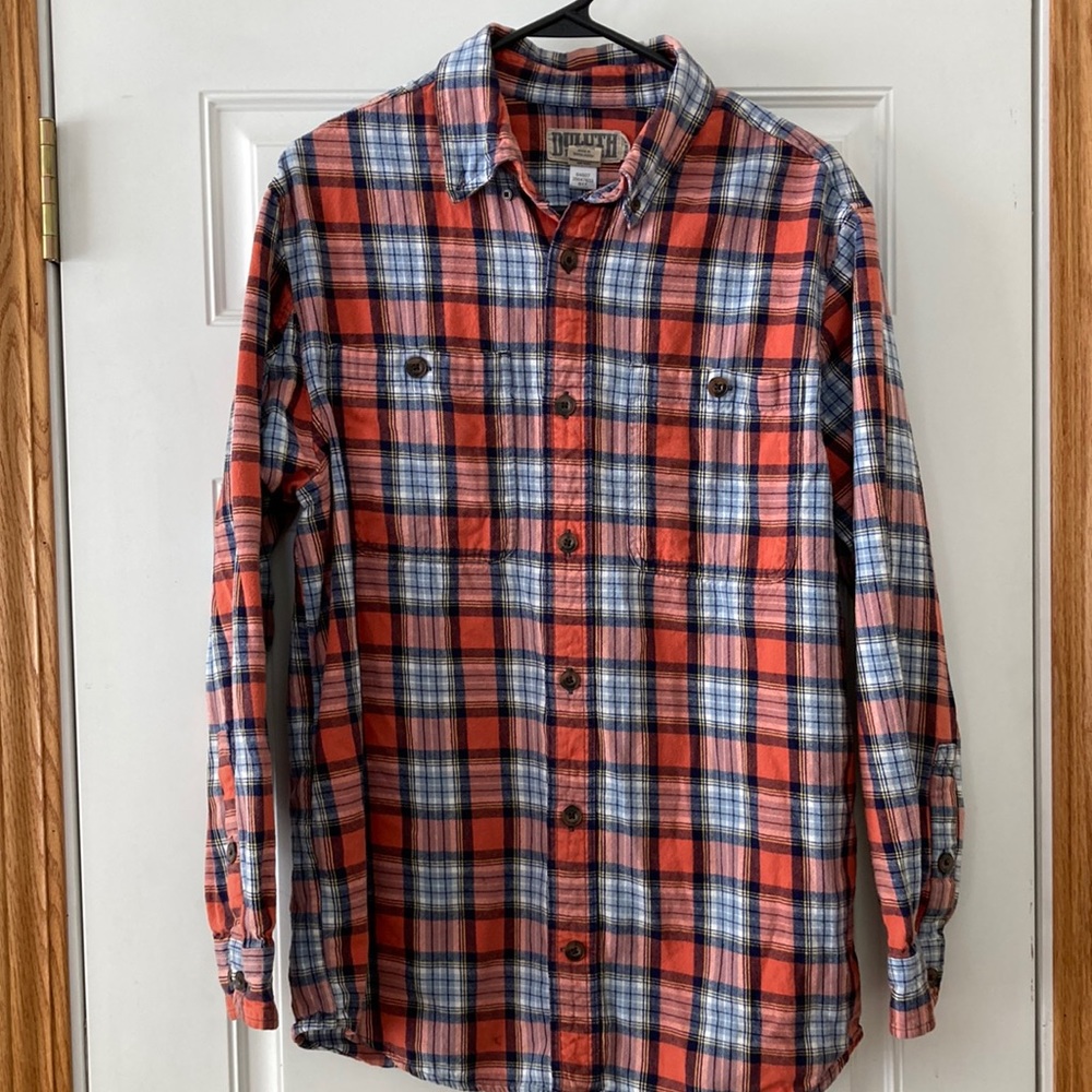 Duluth flannel large orange